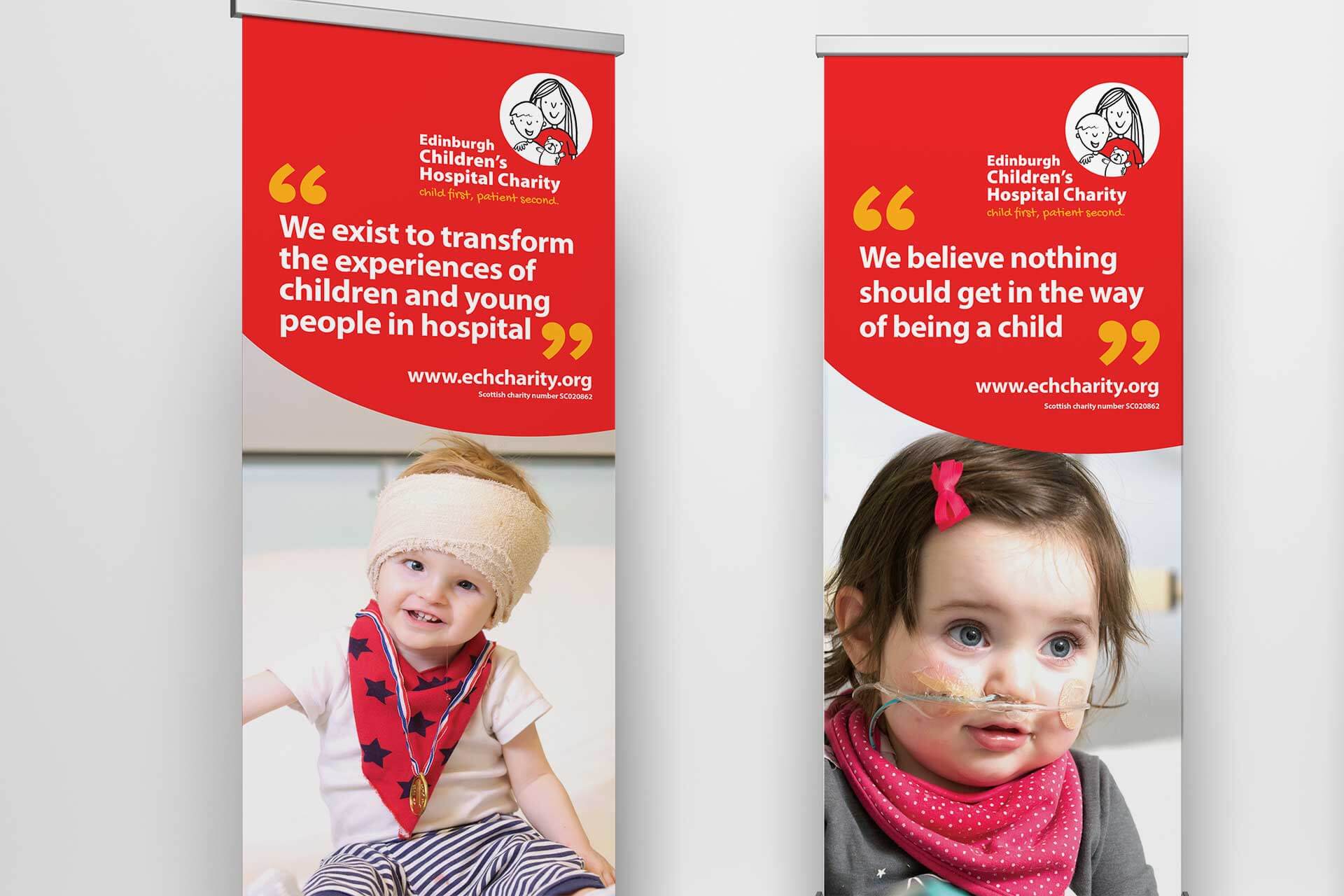 Exhibition banner design for third sector marketing project