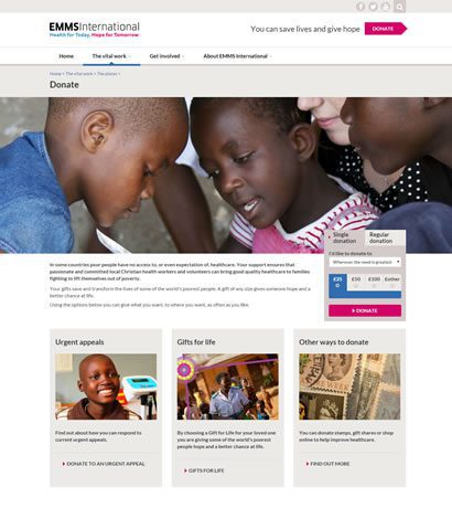 EMMS’ new website achieves 10 fold boost in online donations