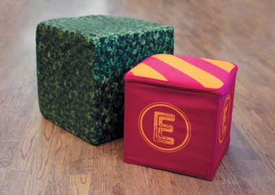 Fabric Stool & Cube